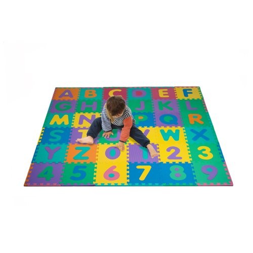 Foam Floor Alphabet and Number Puzzle Mat for Kids