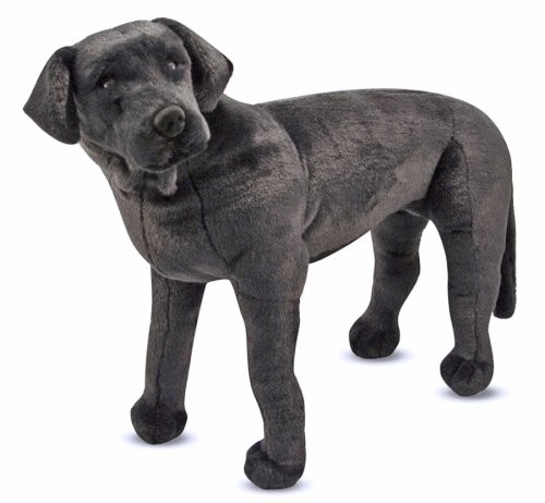 Melissa & Doug Black Lab Plush Stuffed Animal