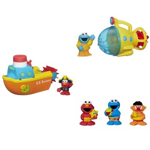 Playskool Sesame Street Elmo Bath Adventure Steamb