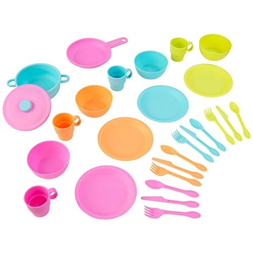 KidKraft Bright Cookware Set, 27-Piece