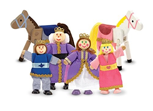 Melissa & Doug Royal Family Wooden Doll Set