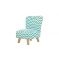 Babyletto Pop Mini Chevron Chair, Blue/Turquoise