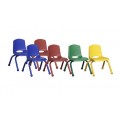 ECR4Kids School Stack Chair with Matching Powder C